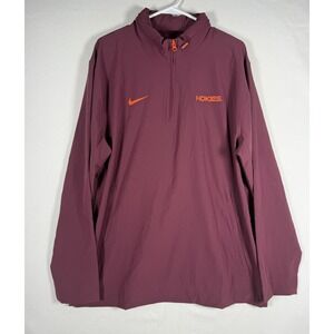 Nike Pregame Sideline Hooded Jacket Men Large Team Issue Virginia Tech Hokies VT